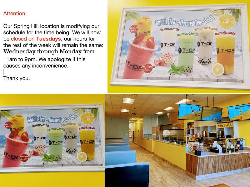 T-op Cold Grill Ice Cream 4863 Main St, Spring Hill