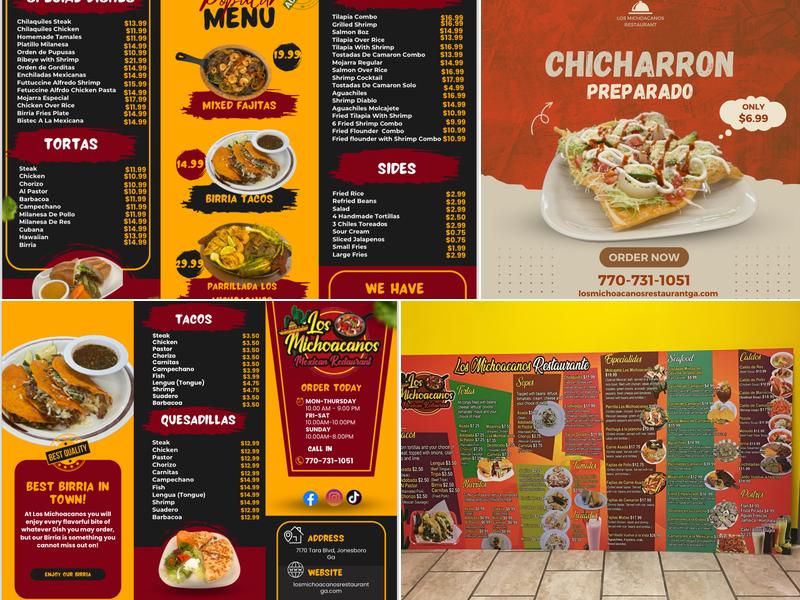 Los Michoacanos Restaurant Menu
