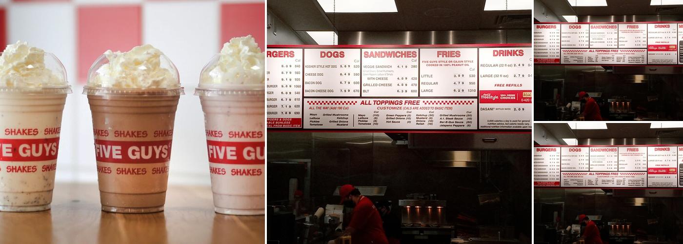 Five Guys Menu