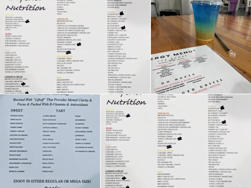 Superior Nutrition Menu