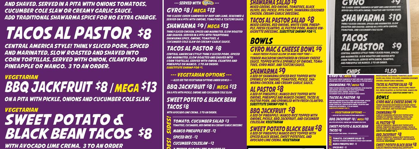 Marimba Menu