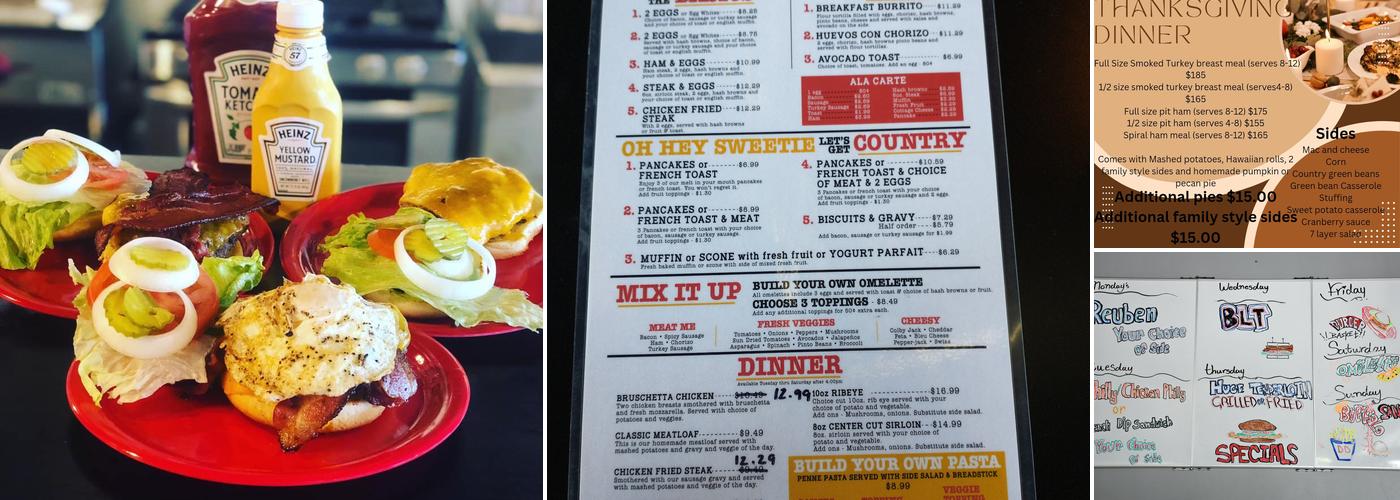 Double D Diner Menu