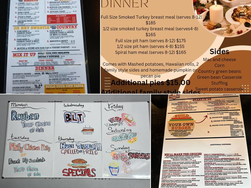 Double D Diner Menu