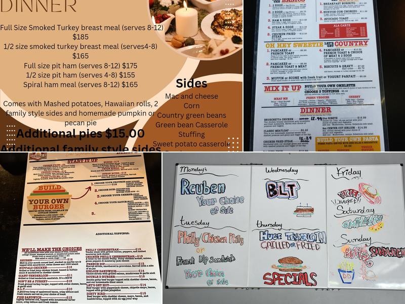 Double D Diner Menu