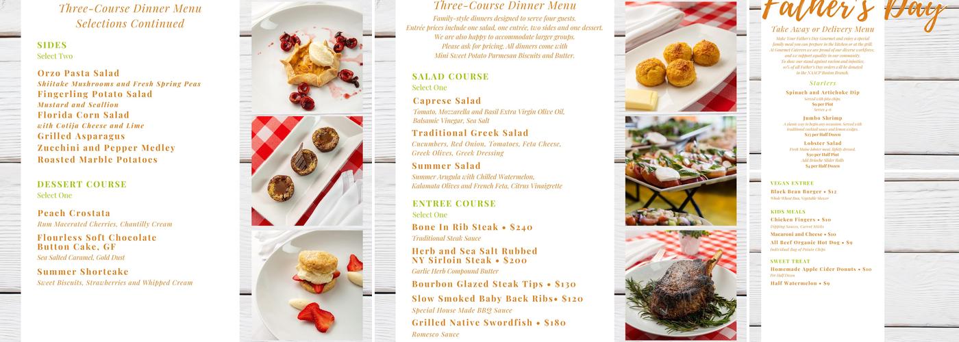 Gourmet At Work Menu