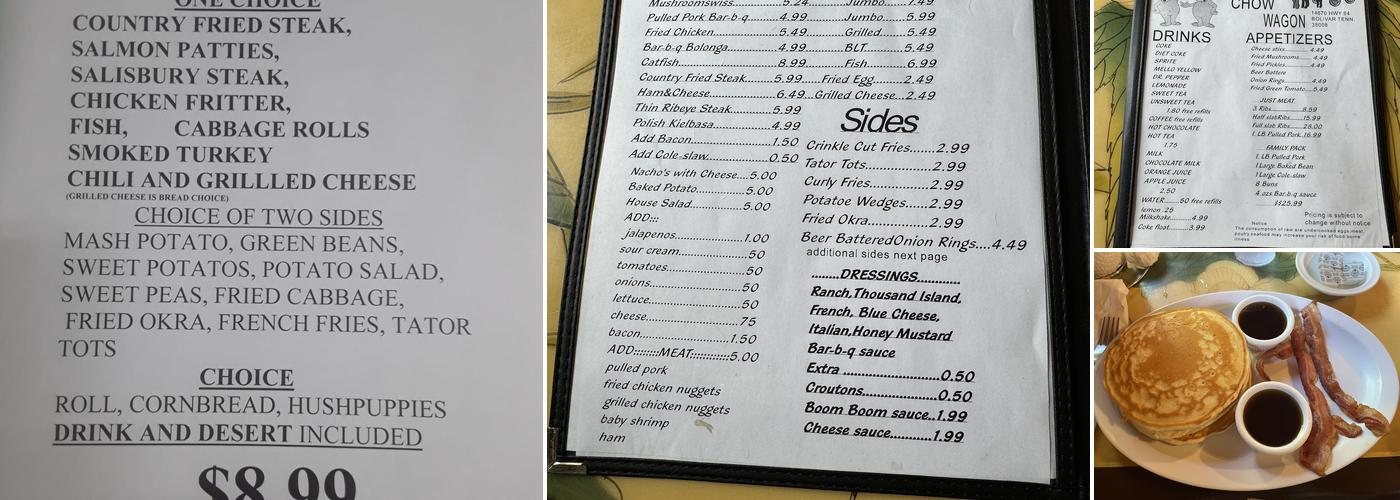 Smoke-n Chow Wagon Menu