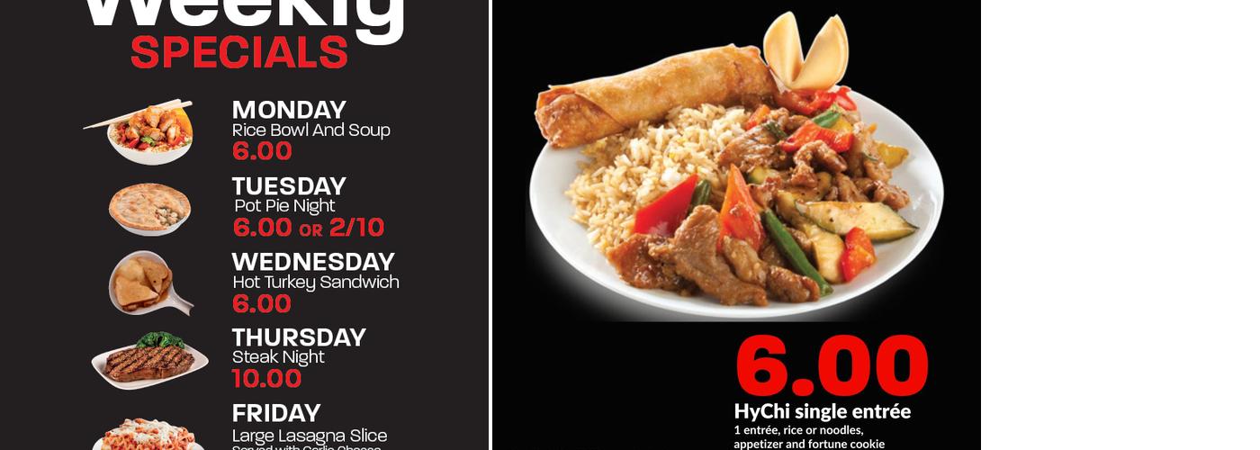 Hy-Vee Market Grille Menu