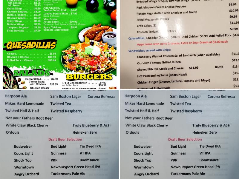 Grumpy's Bar & Grill Menu