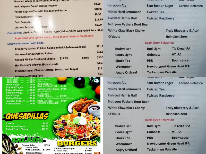 Grumpy's Bar & Grill Menu