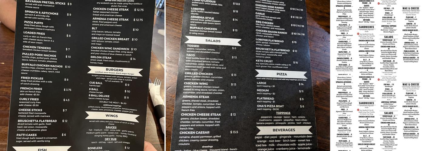 Building No 9 Grille Menu