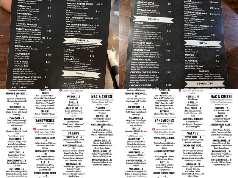 Building No 9 Grille Menu