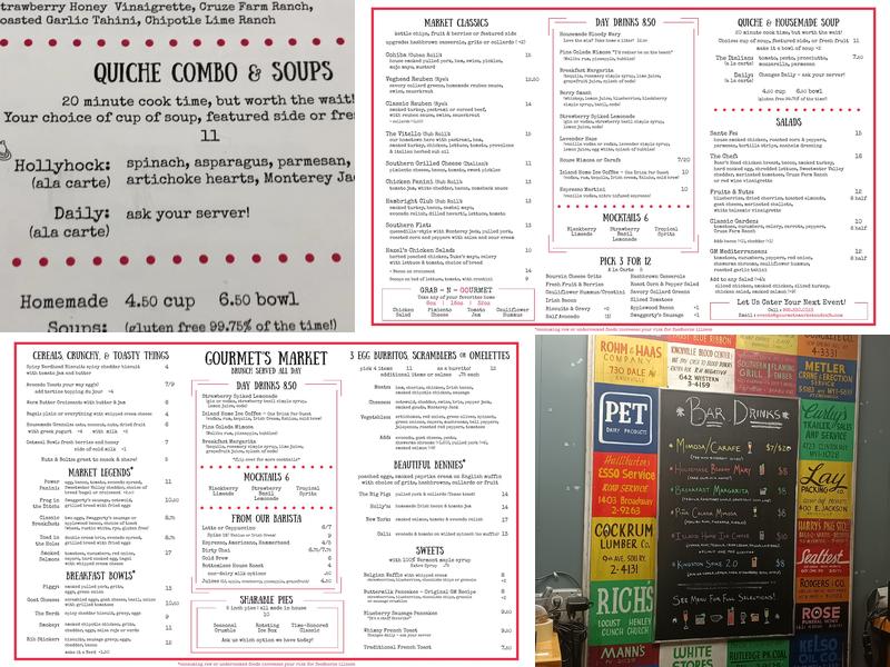 Holly's Gourmet Market & Cafe Menu