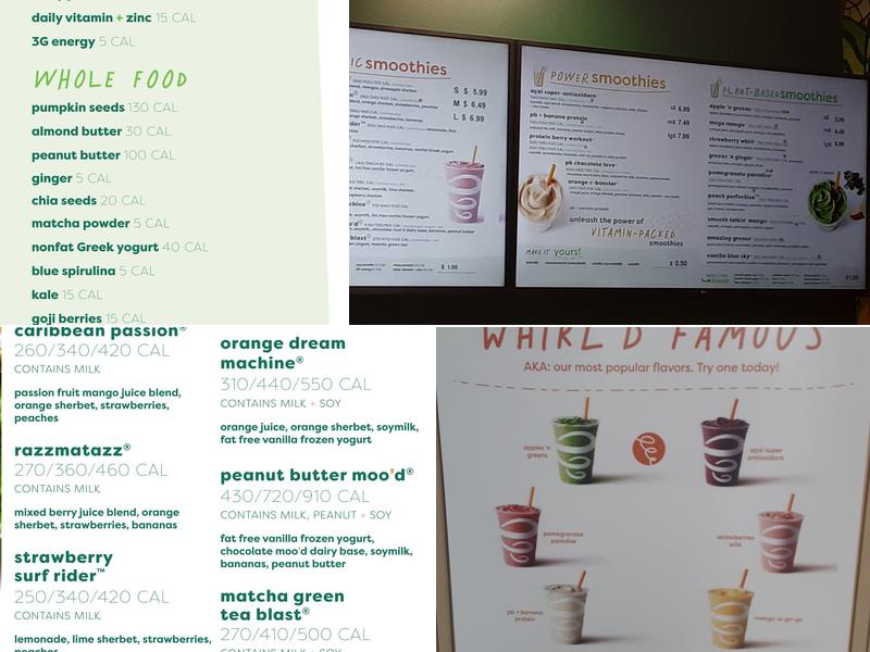Jamba Menu