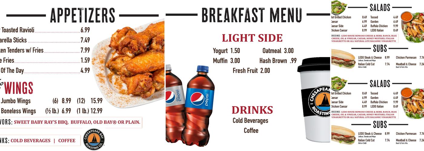 Ledo Pizza Menu