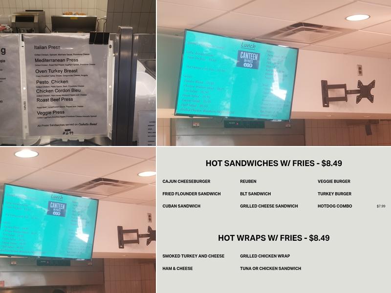 Canteen on Paces Menu