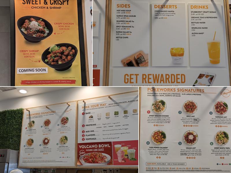 Pokeworks Menu