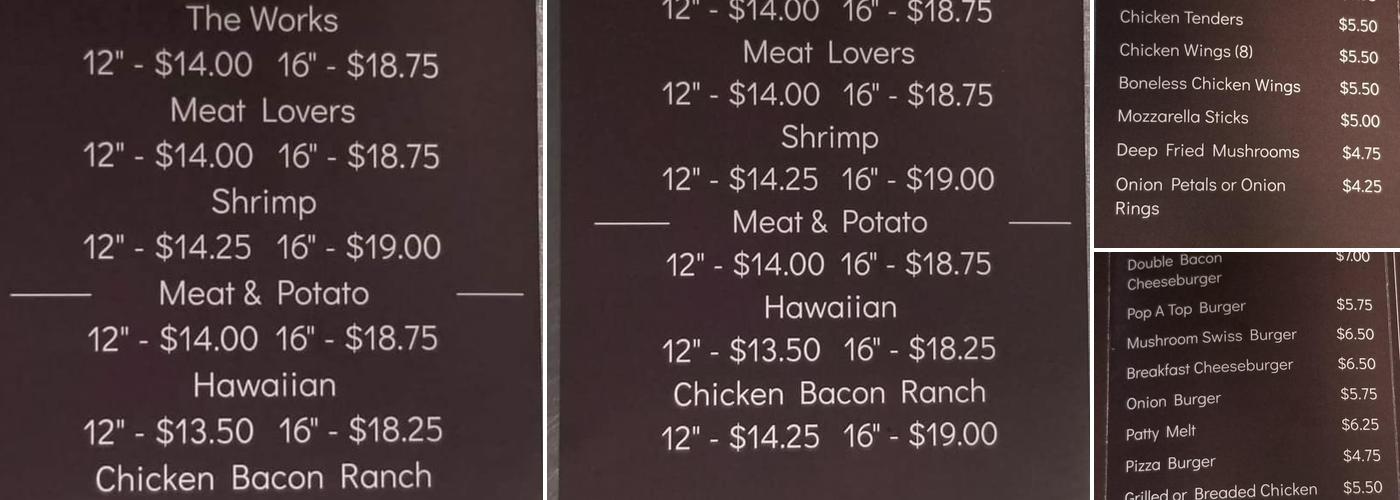 Old Style Bar & Grill Menu