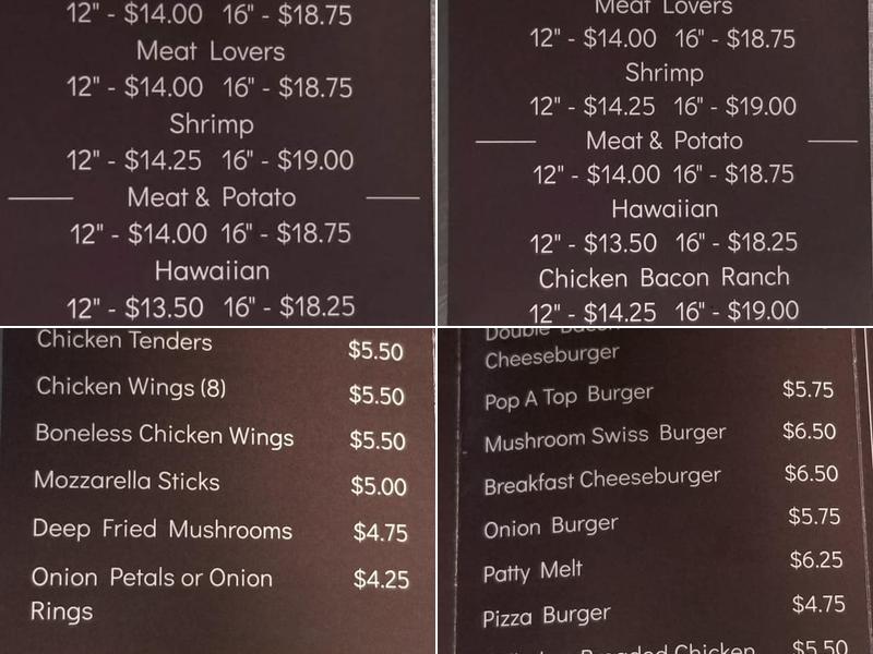 Old Style Bar & Grill Menu