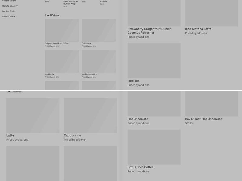 Dunkin' Menu