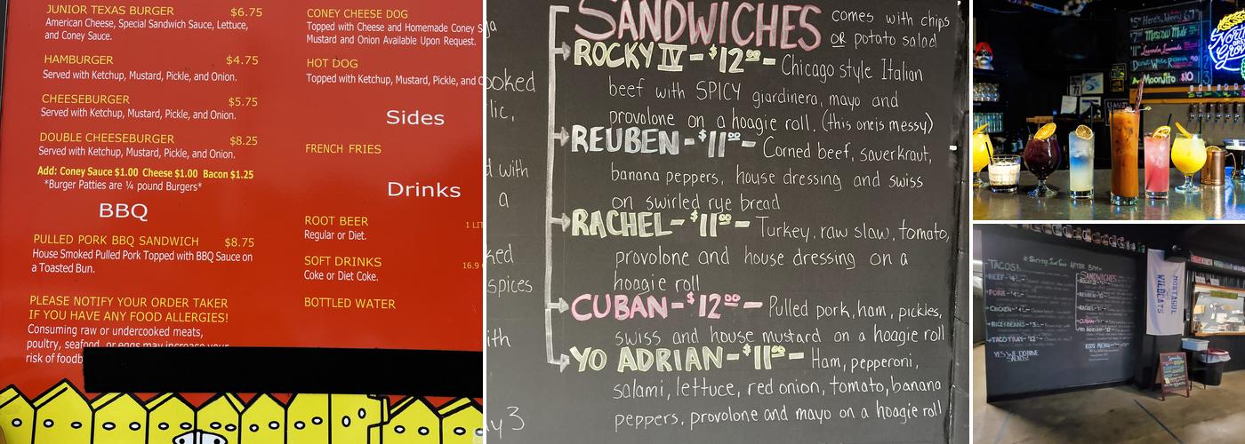 North Grove Brewers Menu