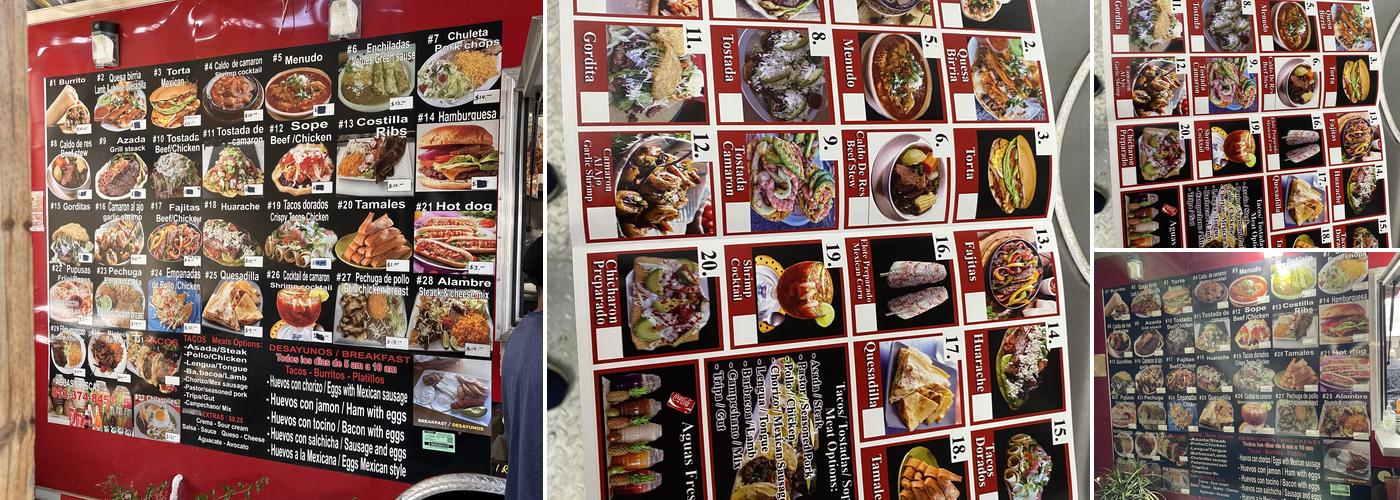 El Rincon Menu