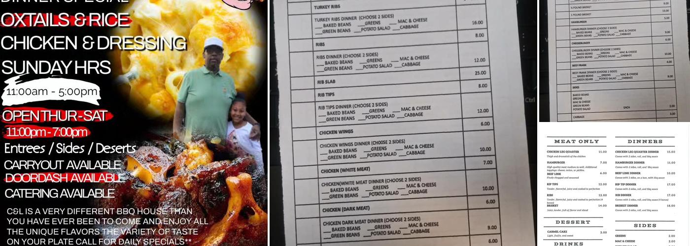 C&L Don't Need No Sauce BBQ Menu