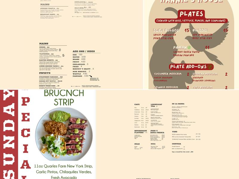 FOKO Menu