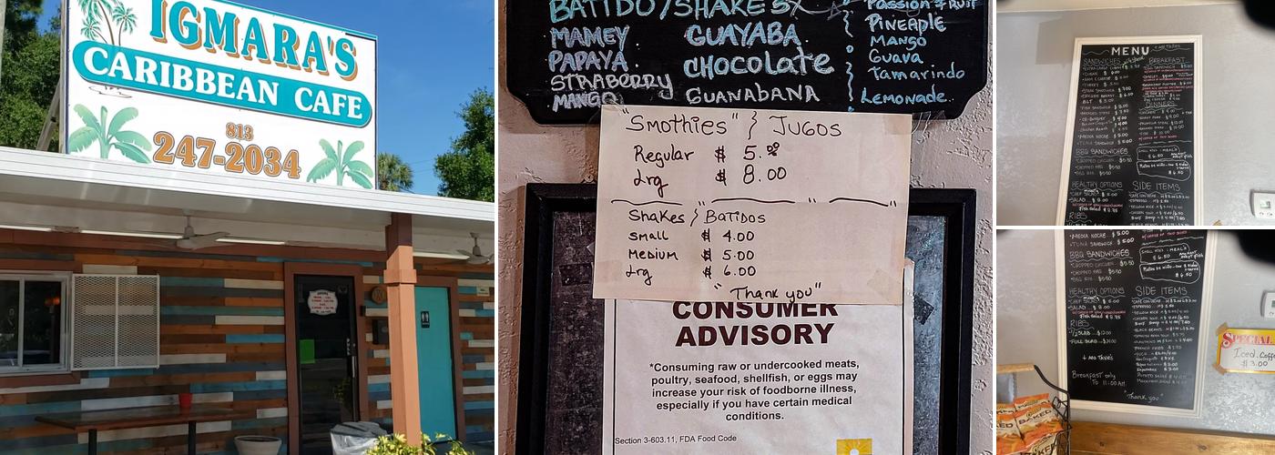 Igmara's Caribbean Café Menu