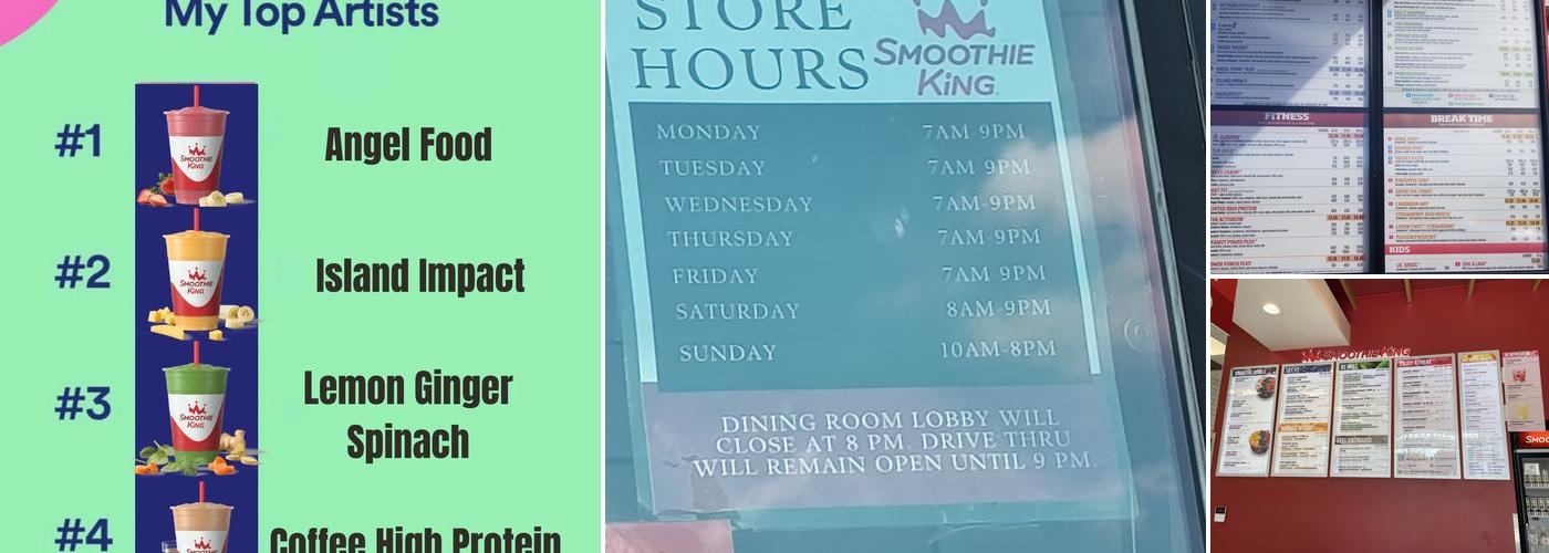 Smoothie King Menu