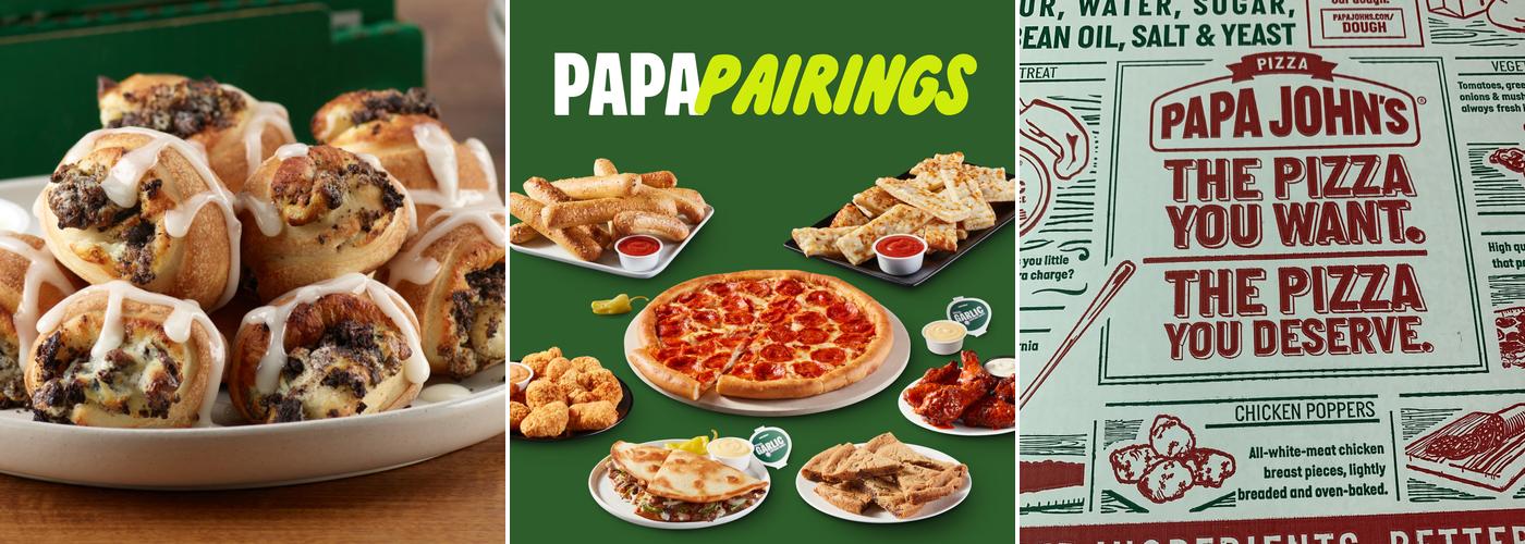 Papa Johns Pizza Menu