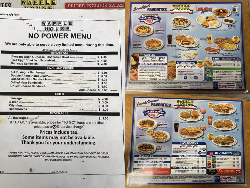 Waffle House Menu