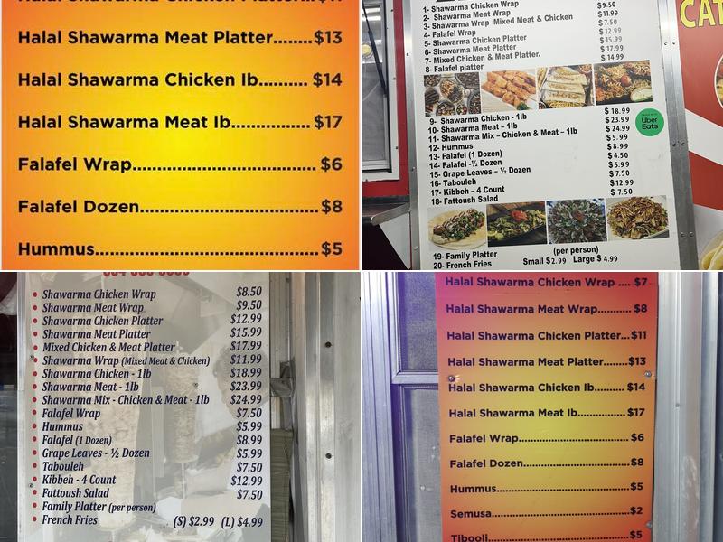 Shawarma Asham Menu