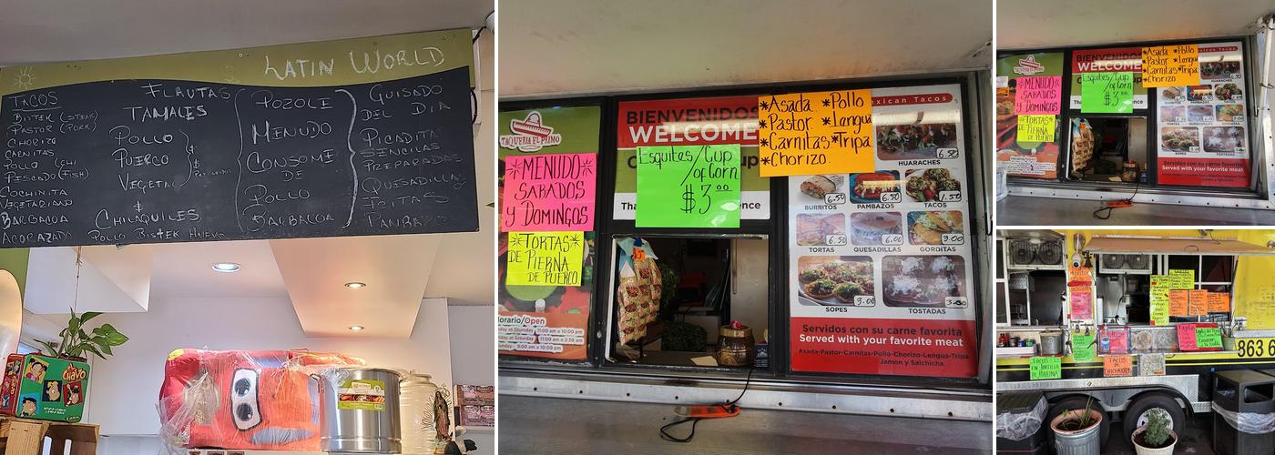 Taqueria el primo Menu
