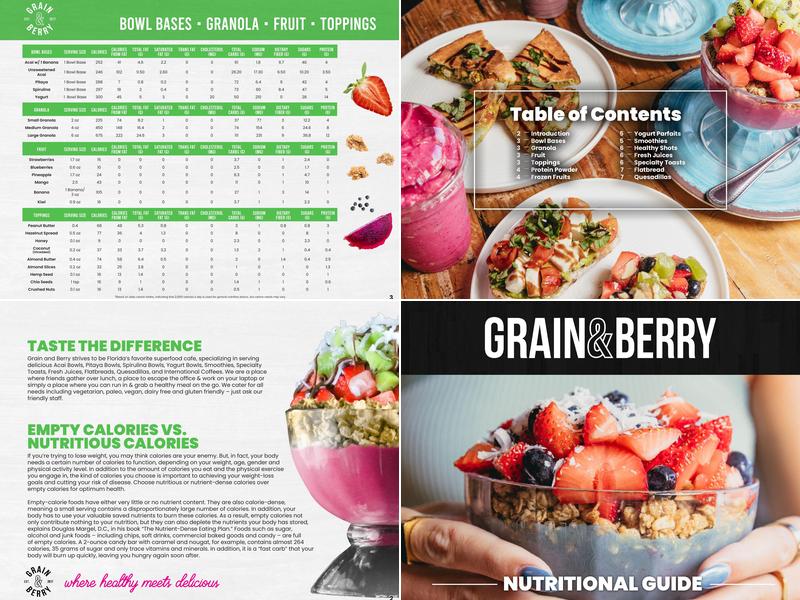 Grain and Berry - Carrollwood Menu