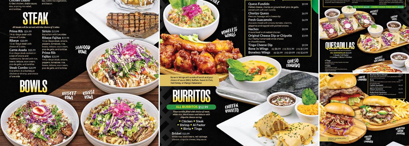 Froggie's Bar and Grill Menu