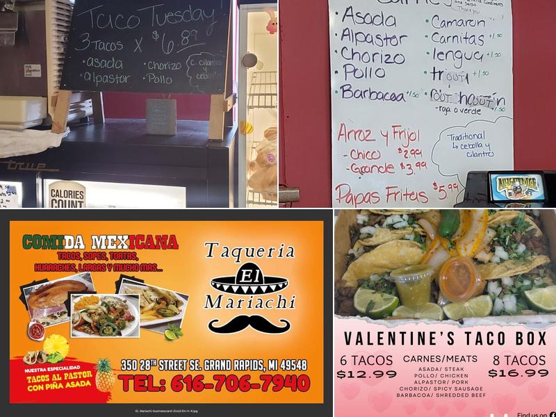 Taqueria El Mariachi Menu