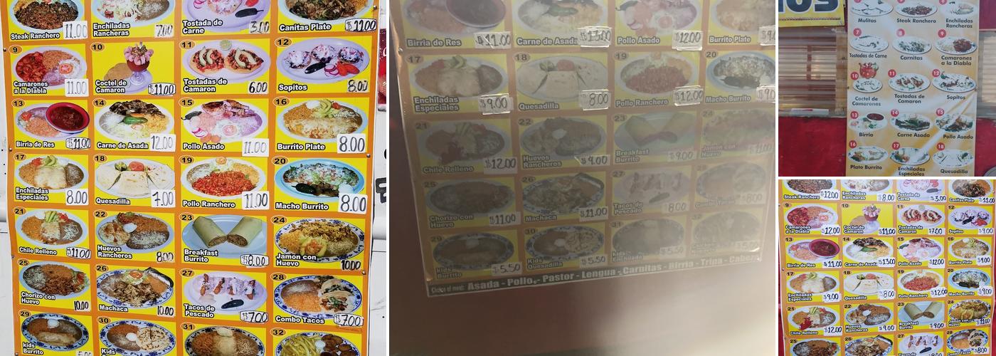 Taqueria Los Potrillos 1 Menu