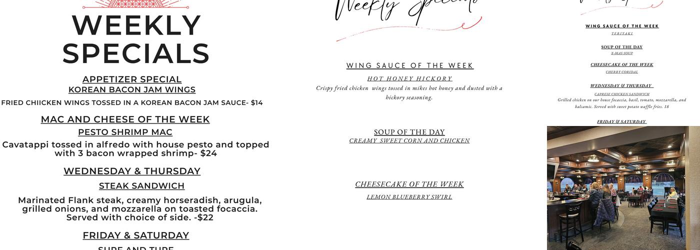 The Tomahawk Menu