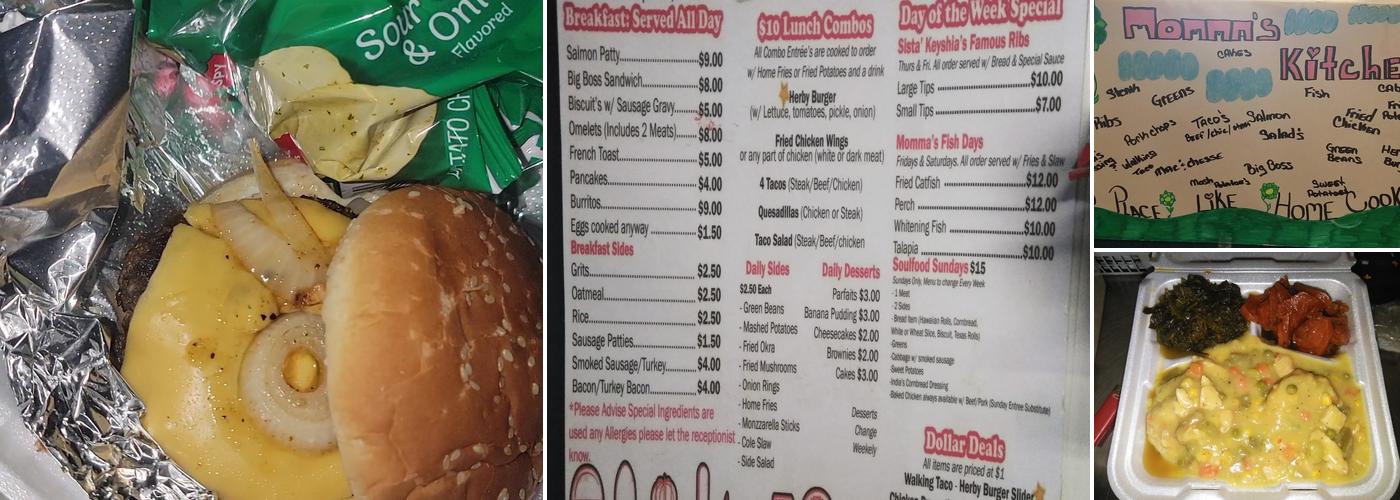 Momma's Kitchen Menu