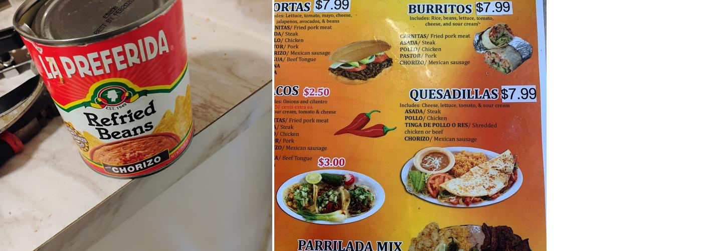 El Rancho Grande Menu