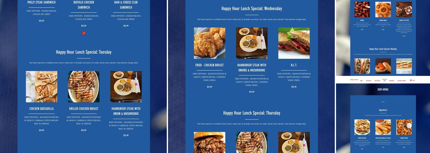 Americana Kitchen & Grille Menu