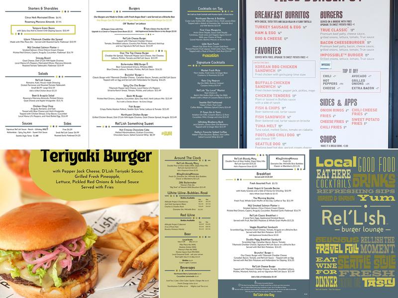 True Burger Menu