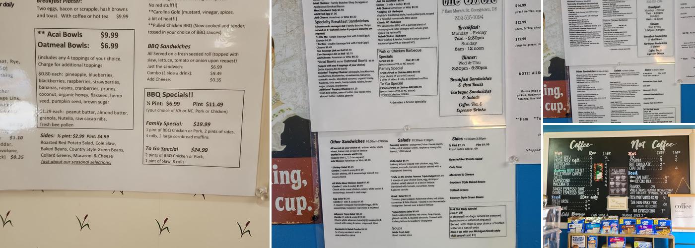 Cafe on the Circle Menu