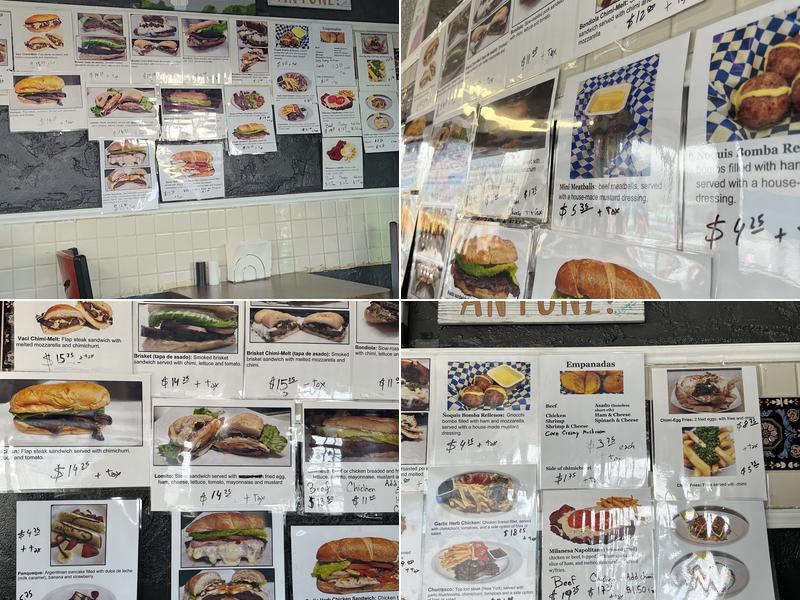 El Argento Menu