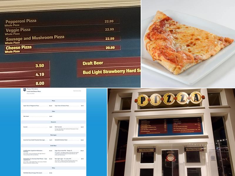 Pizza Window Menu