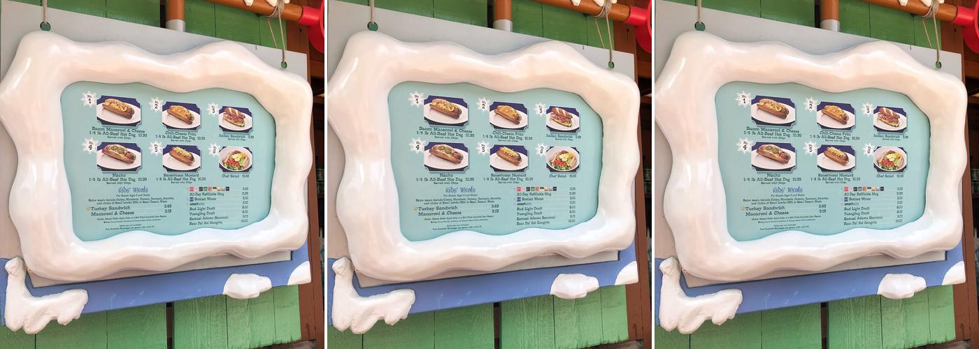 Avalunch Menu