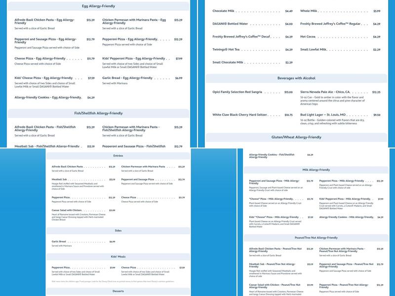 Catalina Eddie's Menu