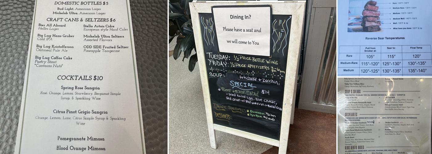 Sully's Grill at Sullivan Hardware & Garden Menu