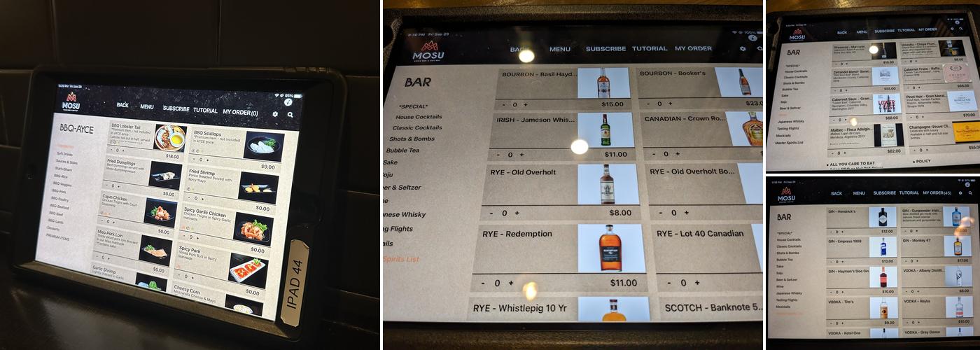 MOSU Menu