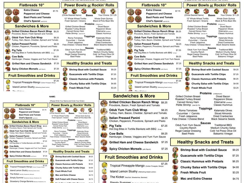 Dockside Grill Menu